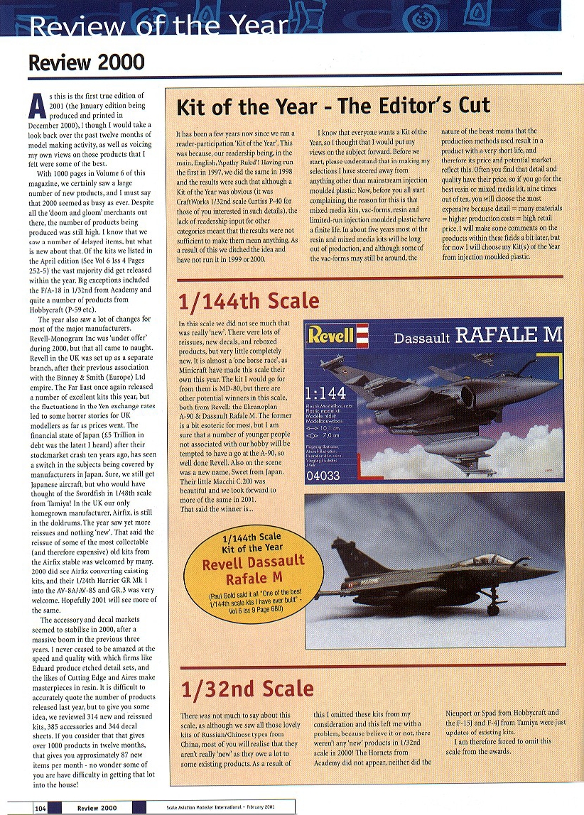 Scale Aviation Modeller International 2001-02